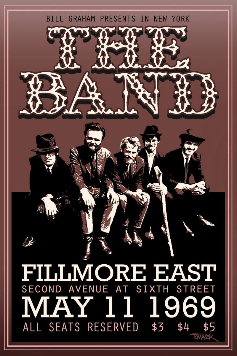 The Band Concert poster Fillmore 1969 for sale cheap United States USA