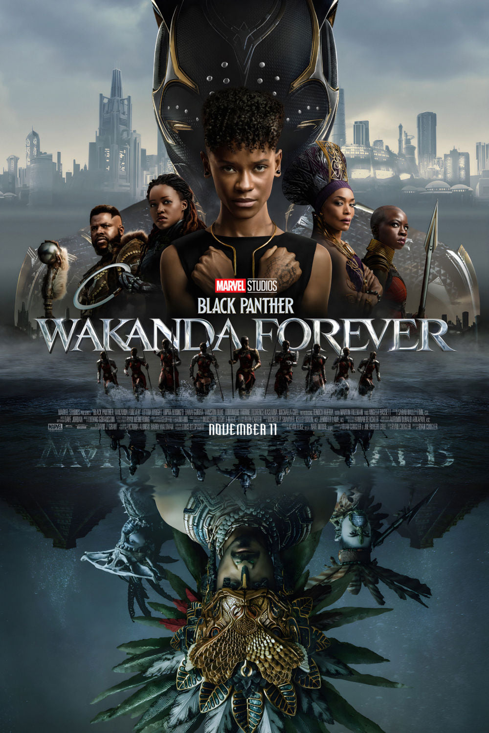 Black Panther: Wakanda Forever Movie Poster 24"x36" The Poster Depot