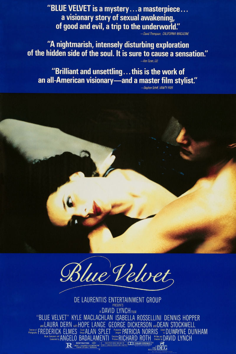 Blue Velvet Movie Poster 24x36 24"X36" Poster The Poster Depot