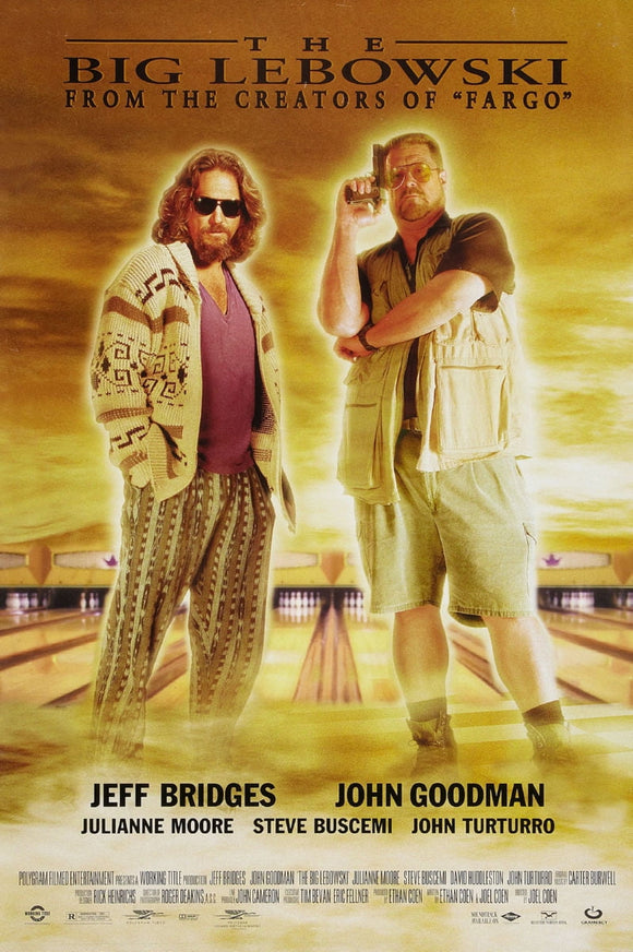 The Big Lebowski Movie Poster 24in x 36in Wall Art Art Poster 24x36 Borderless Square Adults Posters WALMART