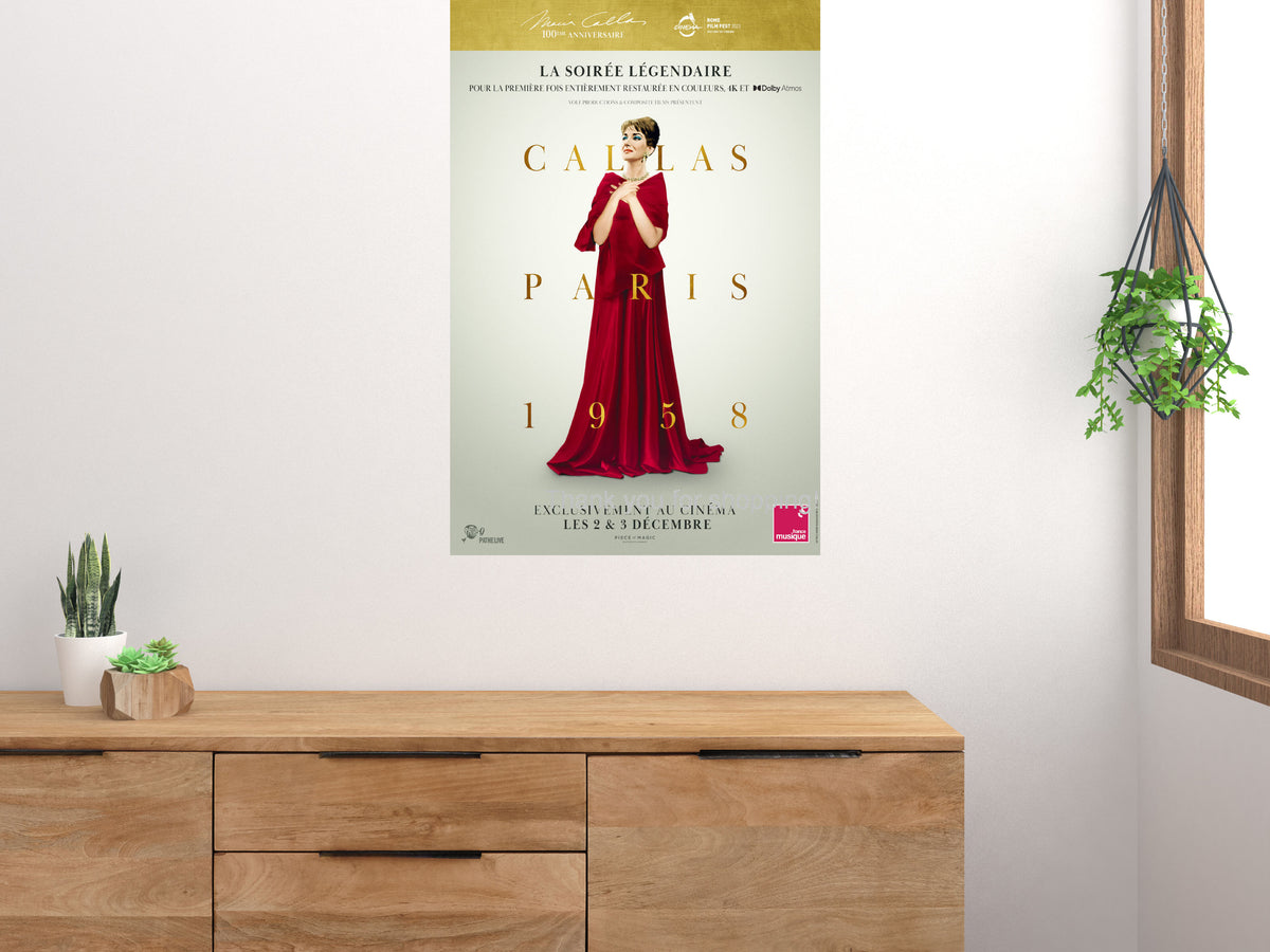Callas Paris 1958 Maria Callas Concert Movie Poster