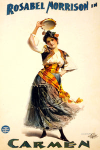 Carmen Vintage Opera Advertising Poster 11"x17"