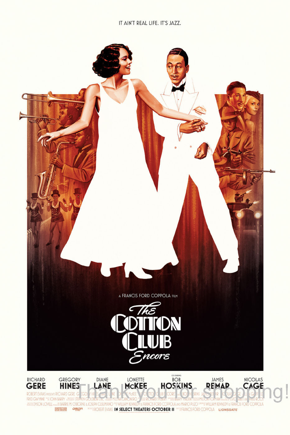 The Cotton Club Encore Movie Poster 27x40 27"x40" #5012401 Director'S Cut The Poster Depot