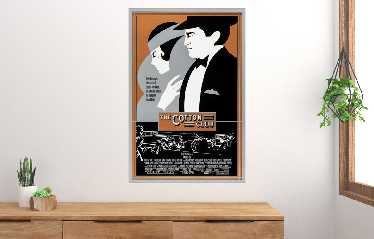 Cotton Club musical drama movie poster with vintage tones