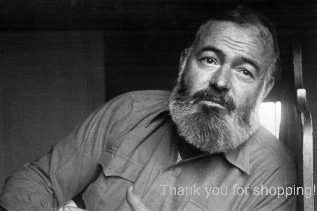 Ernest Hemingway Poster 11x17 for sale cheap United States USA