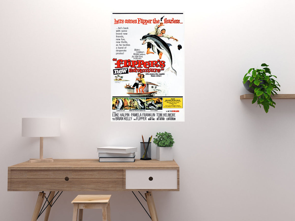 Flipper's New Adventure Movie Poster (24"x36") The Poster Depot