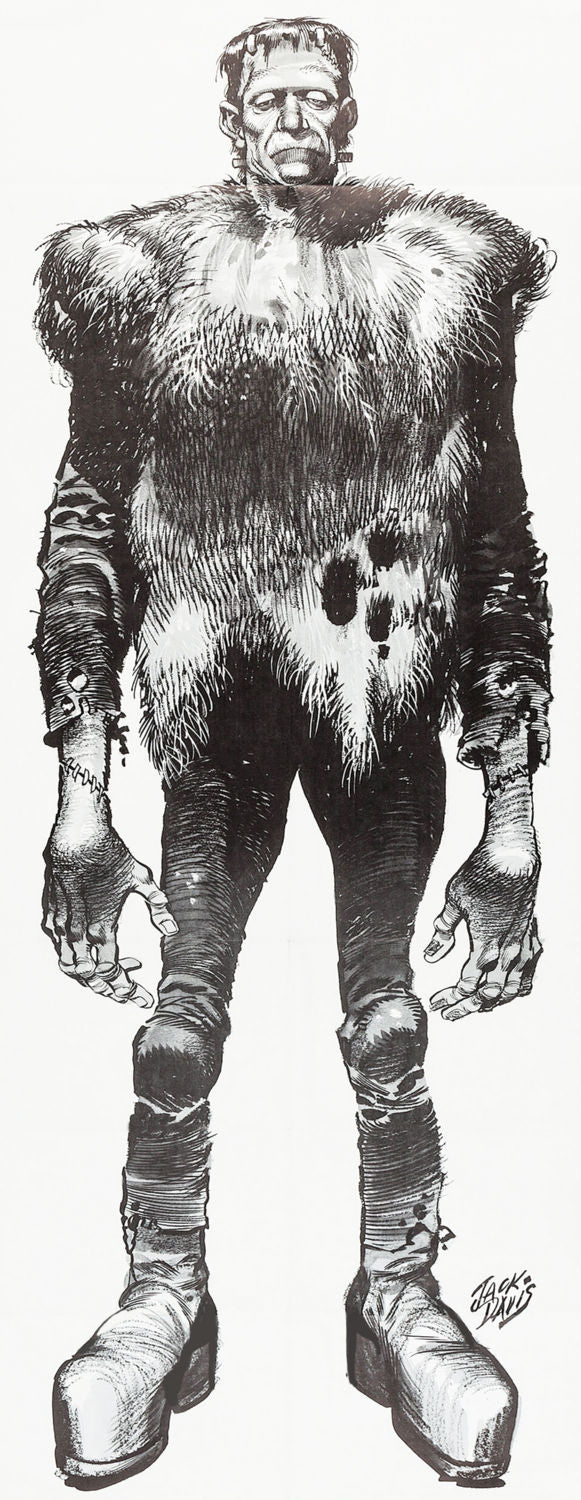 Frankenstein Jack Davis Inspired Poster - 27"x40" The Poster Depot