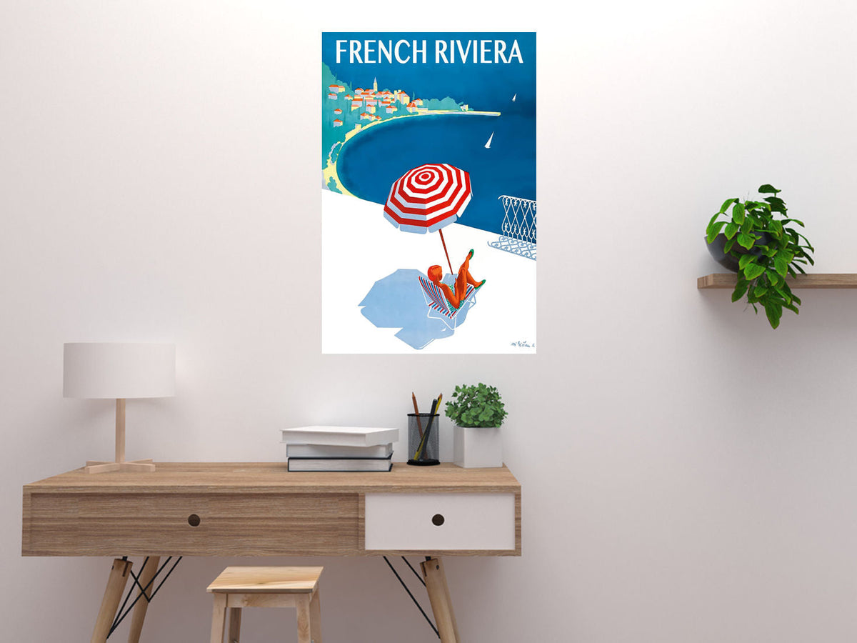 French Riviera Poster 11"x17" – Vintage Travel Wall Art – The Poster Depot