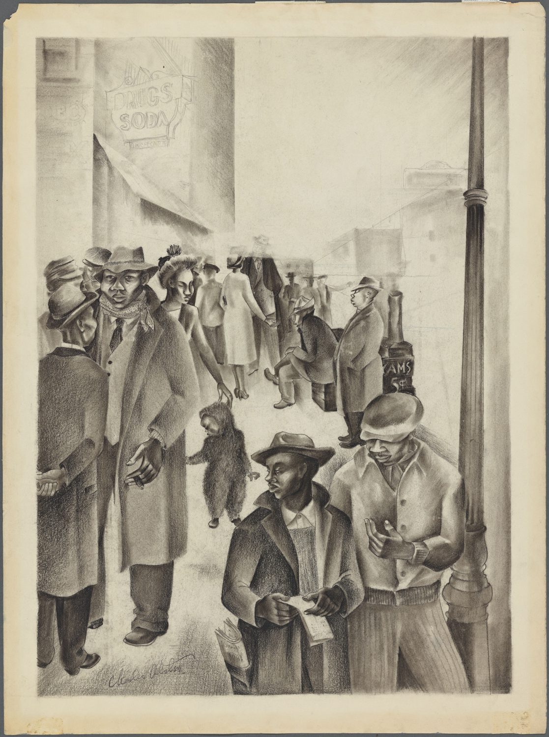Harlem Street Scene 1935 African American History Poster (24"x36") The Poster Depot