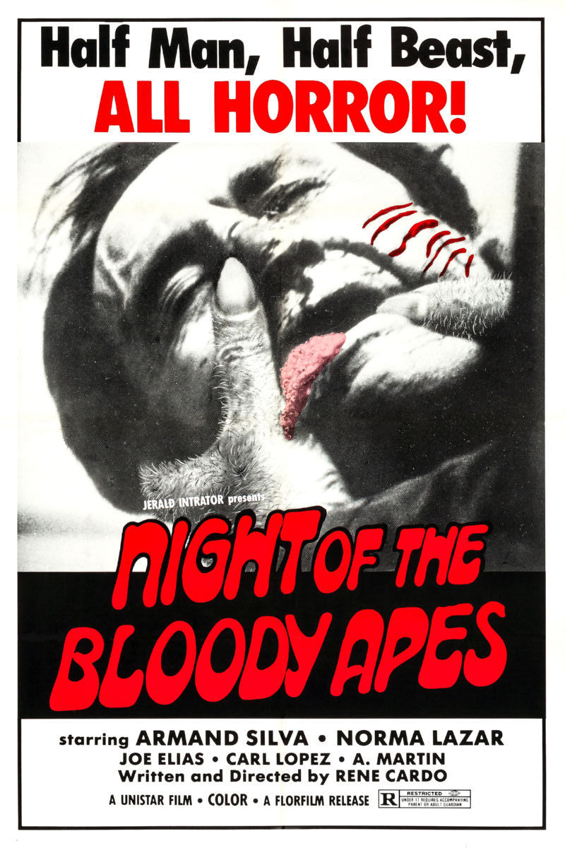 Night of the Bloody Apes Movie Poster 11"x17" | The Poster Depot The Poster Depot