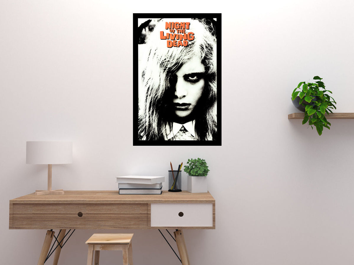 Night of the Living Dead, George A. Romero, Duane Jones, Judith O'dea, 1968 - HQ Movie Poster, Premium Semi-glossy Paper