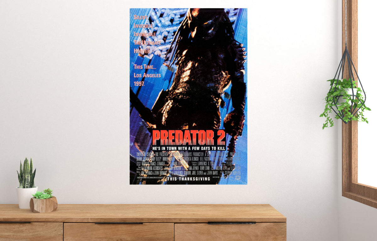 Predator Two sci-fi movie poster with gritty tones