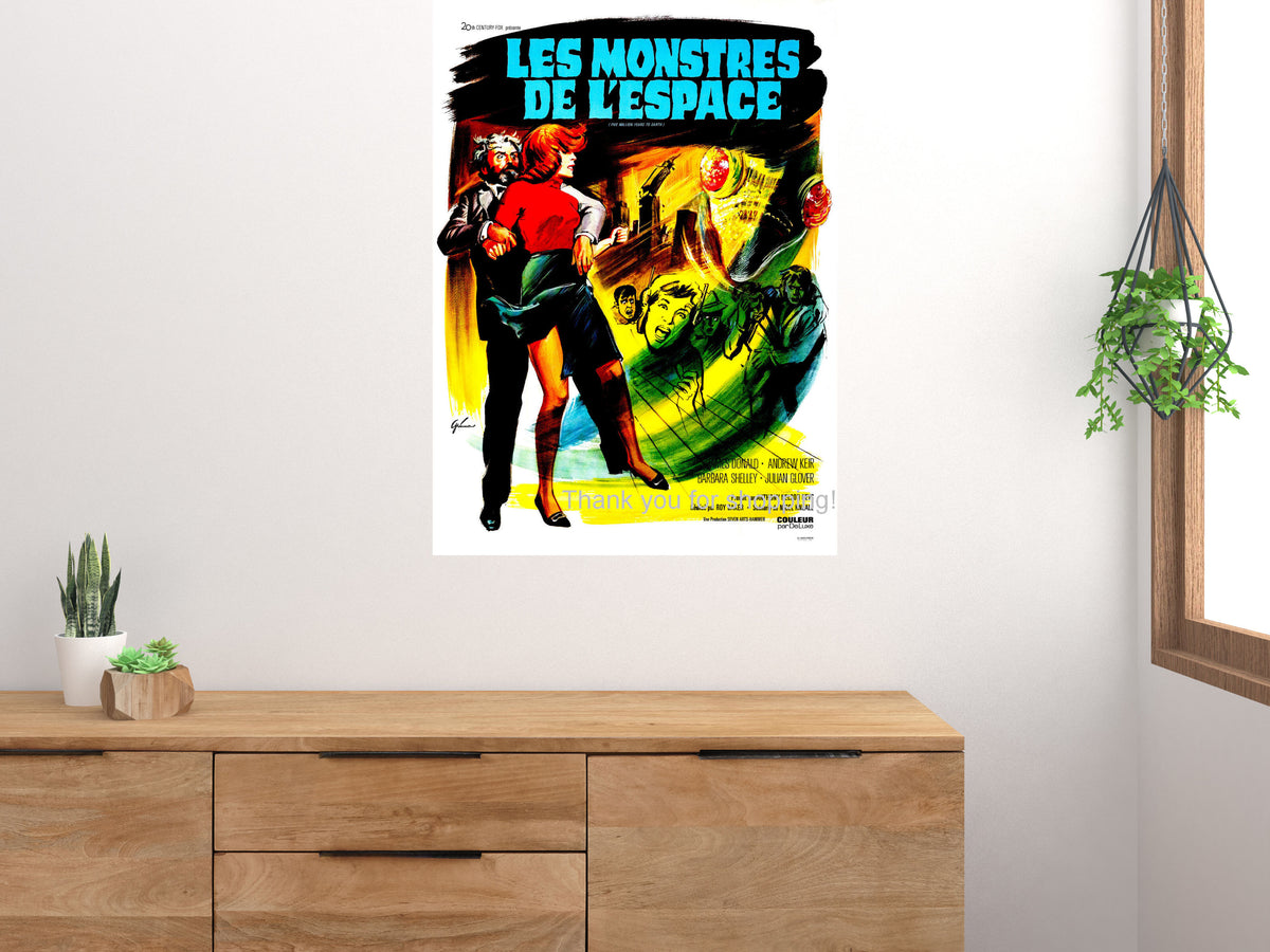Les Monstres De L'Espace (Quatermass And The Pit - 1967 Movie Poster