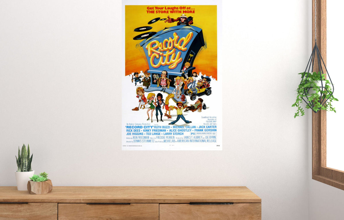 Record City Movie Poster 11in x 17in