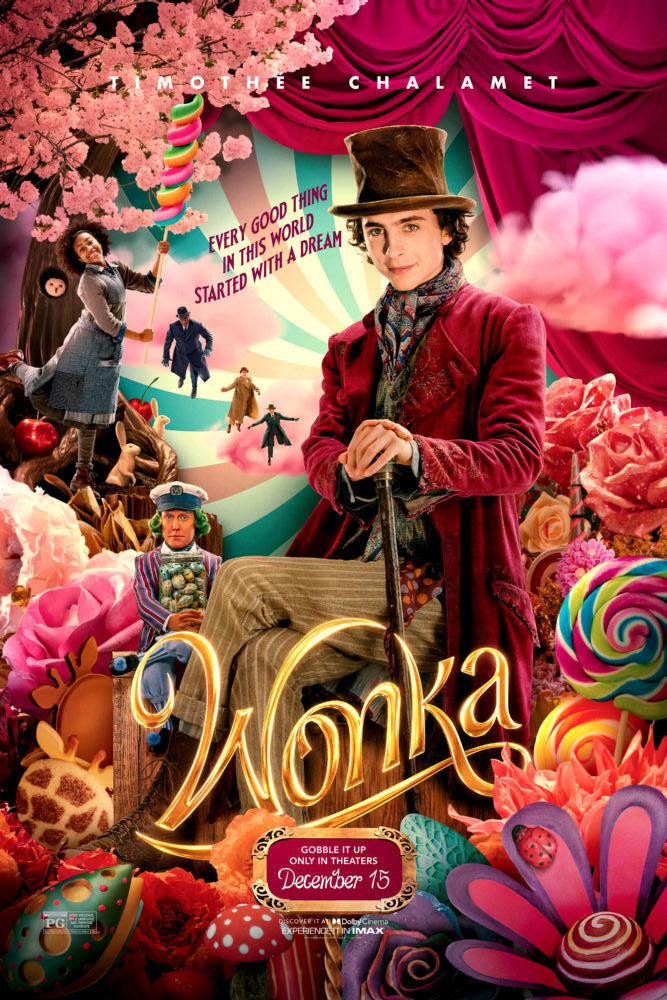 Wonka Movie poster 2023 - for sale cheap United States USA