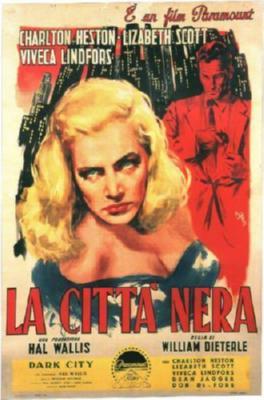 Dark City La Citta Nera Italian Metal Movie Poster 8in x 12in