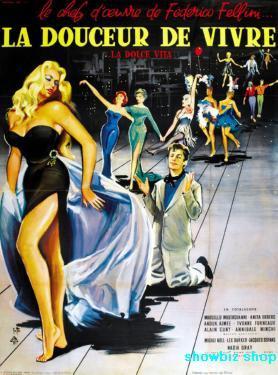 La Dolce Vita movie poster Metal Print 8in x 12in