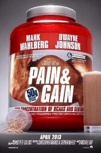 Pain And Gain Mini Metal Movie Poster 8in x 12in