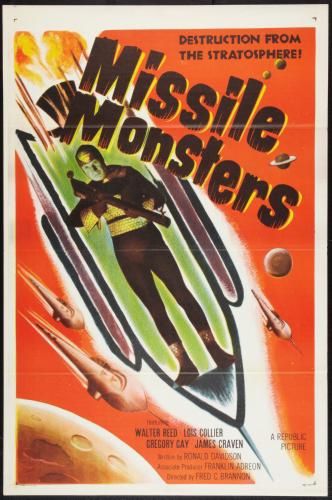 Missile Monsters poster 24in x 36in for sale cheap United States USA