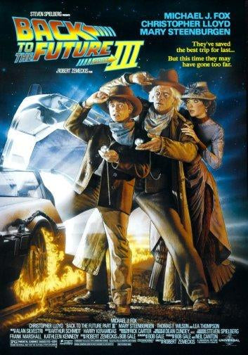 Back To The Future 3 Metal Movie Poster 8in x 12in