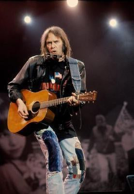Neil Young Poster Guitar Lights 16inx24in | The Poster Depot The Poster Depot