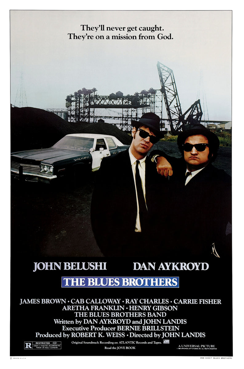 The blues brothers ブルースブラザーズ　1990 ポスター The Blues Brothers Movie Poster 27x40 The Poster Depot