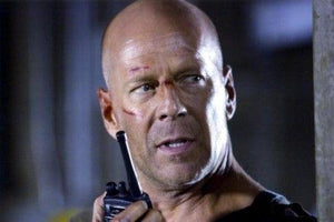 Bruce Willis Photo Sign 8in x 12in