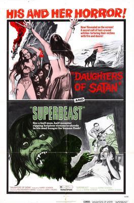 Daughters Of Satan Metal Movie Poster 8in x 12in
