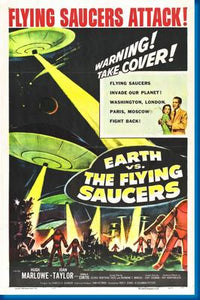 (24inx36in ) Earth Vs Flying Saucers poster