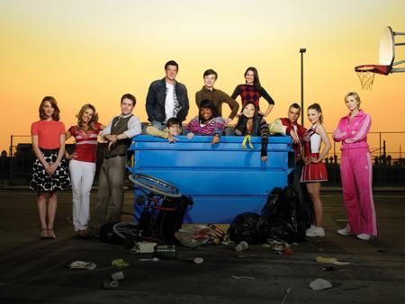 Glee Cast Poster Schoolyard