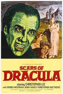 Scars Of Dracula movie poster Metal Print 8in x 12in