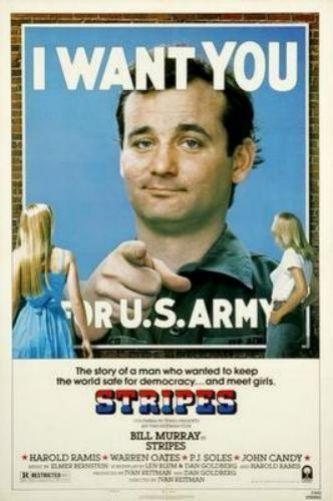 Stripes Metal Movie Poster 8in x 12in