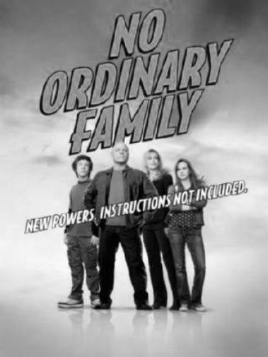No Ordinary Family Poster Black and White Poster 27"x40" The Poster Depot
