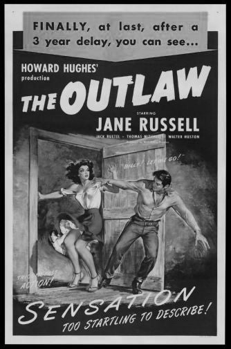 Outlaw Black and White Poster 24x36 The Poster Depot
