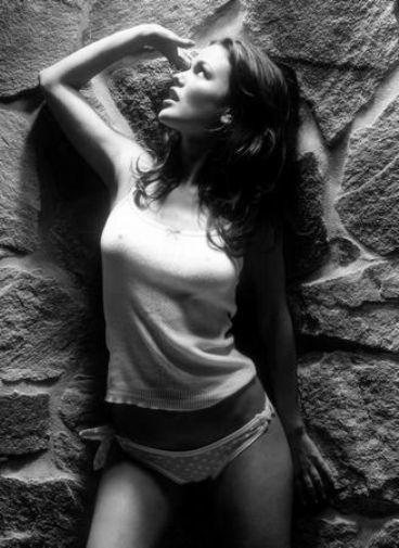 Rachel Bilson black and white poster