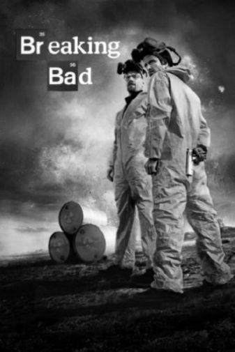 Breaking Bad poster Metal Sign Wall Art Black and White | The Poster Depot The Poster Depot