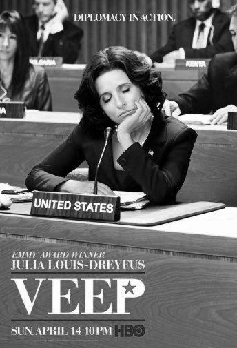 Veep Poster Black and White Poster 27"x40" The Poster Depot
