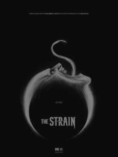 Strain The black and white poster