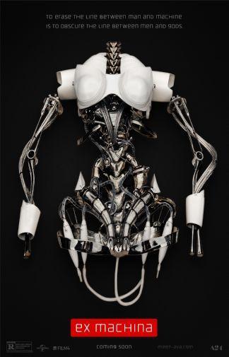Ex Machina movie poster Metal Print 8in x 12in