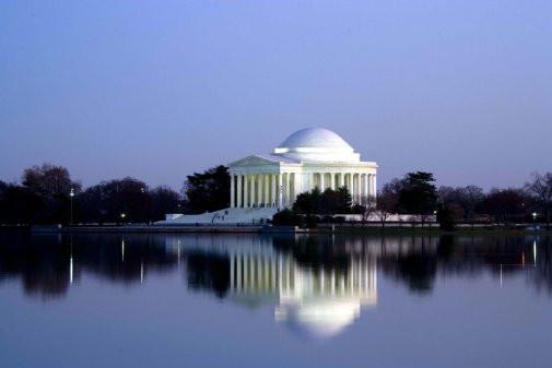 jefferson memorial poster tin Metal Print Wall Art