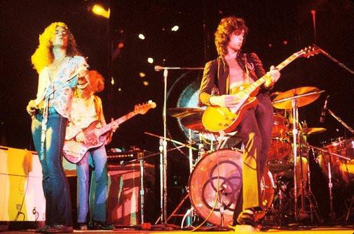 Led Zeppelin poster tin Metal Print Wall Art