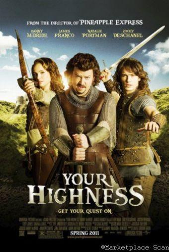 Your Highness Metal Movie Poster 8in x 12in