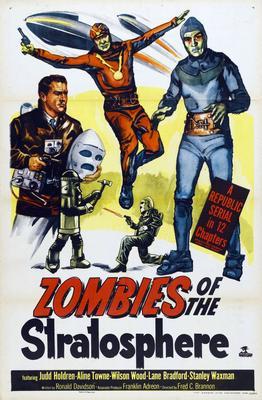 Zombies Of The Stratosphere Metal Movie Poster 8in x 12in | The Poster Depot The Poster Depot