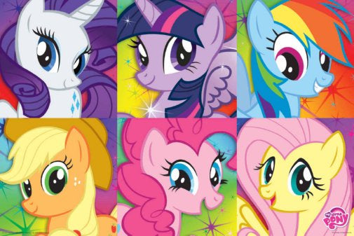 My Little Pony Portraits Bronies 24x36 Poster