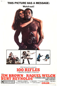 100 Rifles Movie Poster 27"x40" Watch out
