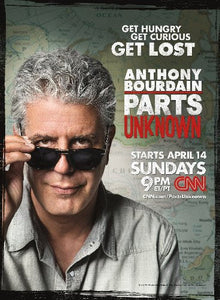 Anthony Bourdain Parts Unknown poster 27"x40" 27x40 Oversize