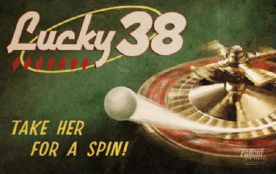 Fallout: New Vegas Lucky 38 poster #01 poster 27"x40" 27x40 Oversize The Poster Depot