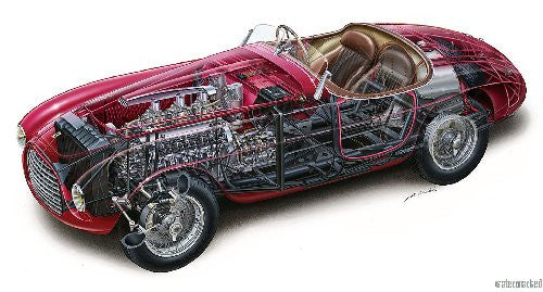 Ferrari 166S Cutaway poster 24