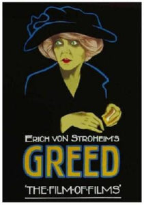 Greed Movie poster Erich Von Stroheim poster Large for sale cheap United States USA