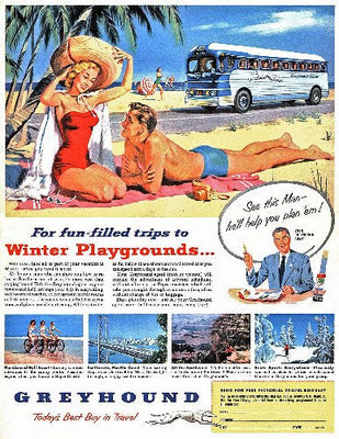 Greyhound Ad Art Poster 27"x40" 27x40 Oversize The Poster Depot